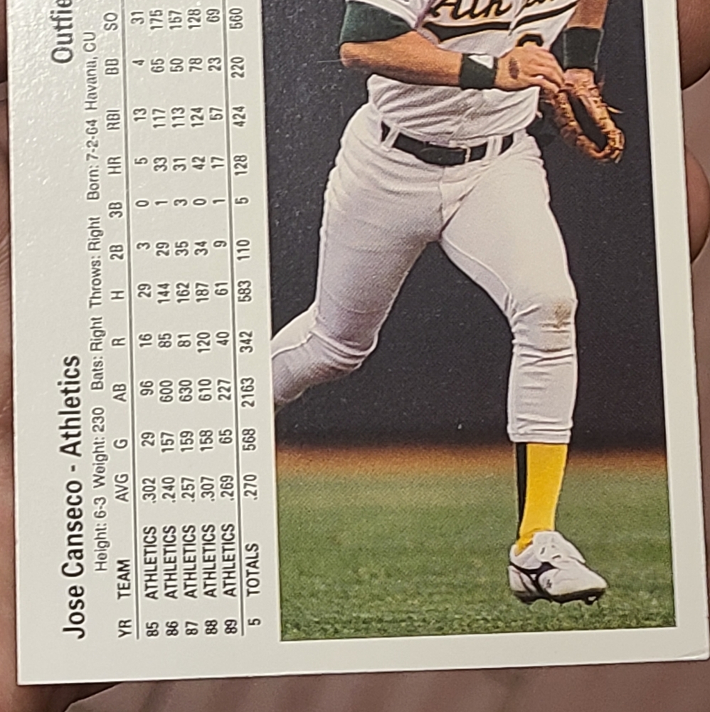 Rare vintage mint condition Jose Canseco 1999 Topps